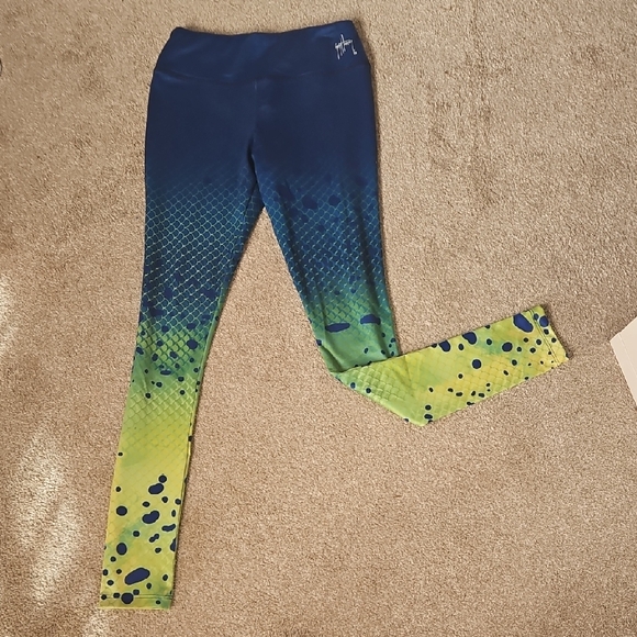 Guy Harvey Pants - Guy Harvey Mahi Mahi Gradient Leggings